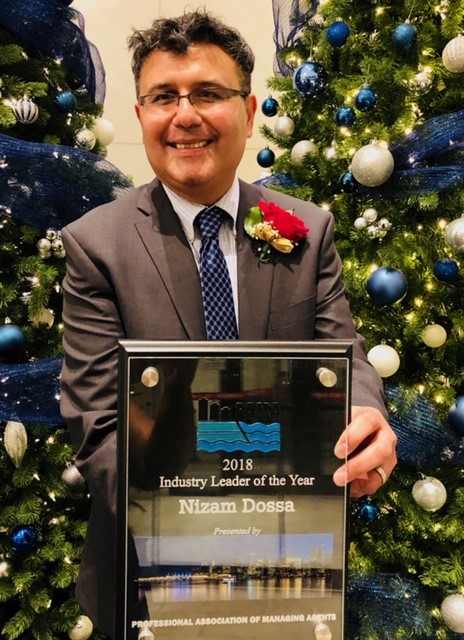 Nizam Dossa, the Vice-President and Associate Broker of Assertive Northwest Property Management Group has been Selected as the Industry Leader of the Year for 2018 by PAMA